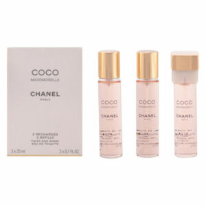 Perfumy Damskie Coco Mademoiselle Chanel EDT 3 x 20 ml 20 ml 60 ml