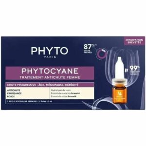 Zestaw do Włosów Phyto Paris Phytocyane Tratamiento Anticaída Reacción Mujer Lote 2 Części