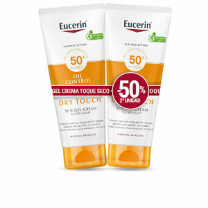 Żel Chroniący przed Słońcem Eucerin Sensitive Protect 50 ml x 2 Krem Suchy Spf 50