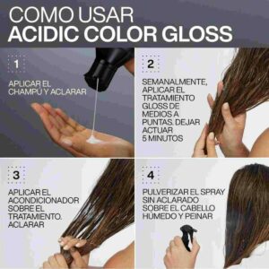 Zestaw szamponu Redken ACIDIC COLOR GLOSS 3 Części