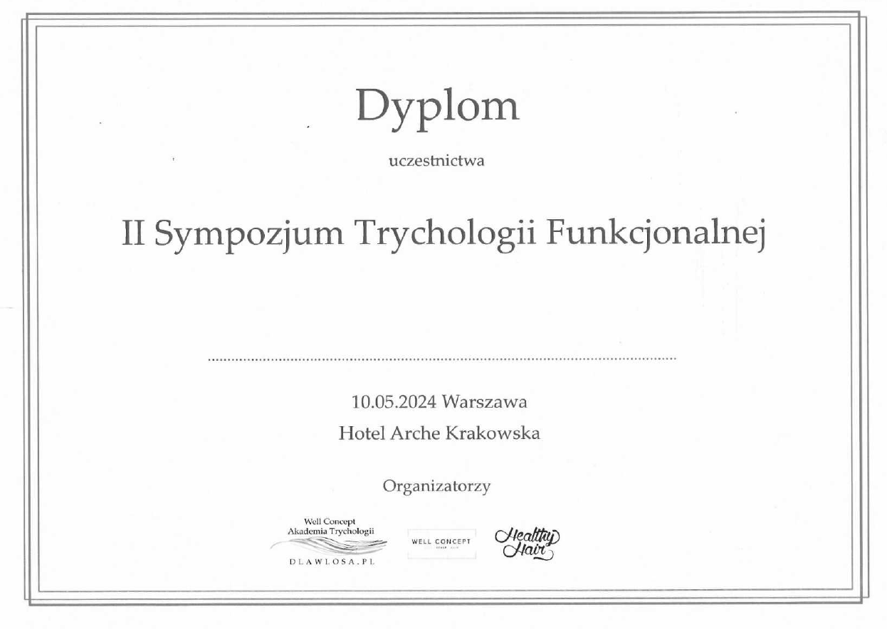 Dyplom Sympozjum