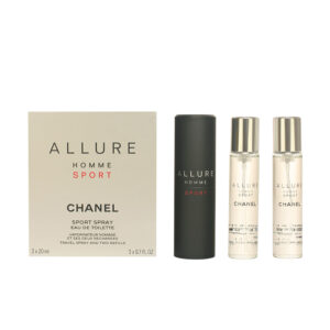 ALLURE HOMME SPORT travel spray and two refills 3 x 20 ml